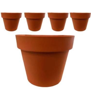 Imagem de Kit 10 Vasos de parede meia lua para plantas flores folhagem suculenta