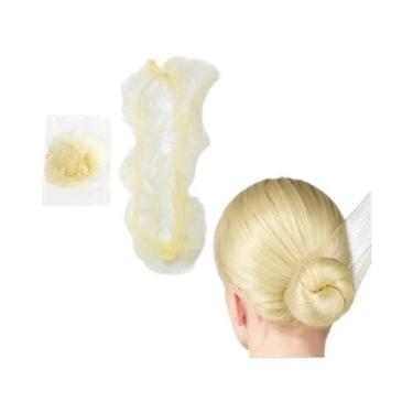 Imagem de Rede De Cabelo De Nylon Para Penteados De Dança, Extensões De Cabelo, 