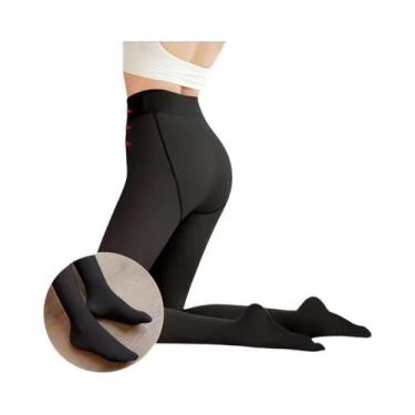 Imagem de Meias-calças Térmicas Femininas De Inverno Quentes De Fleece, Leggings