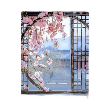 Imagem de Pintura a Óleo DIY Para Adultos Por Números Flores Paisagem Chinesa De