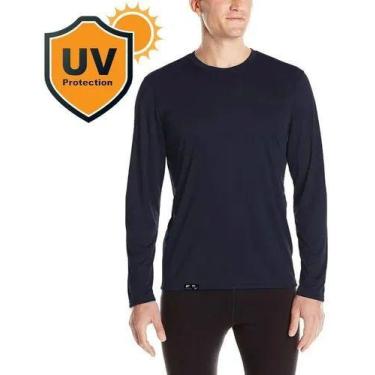 Imagem de Camiseta Masculina Proteção Solar Uv50 Manga Longa Light  Slim Fitness