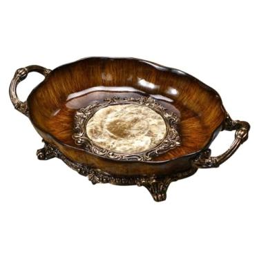 Imagem de fruteira cesta Cesta de frutas e vegetais para bancada, tigela, prato de frutas, bandeja retangular para armazenamento de frutas, sala de estar bancada