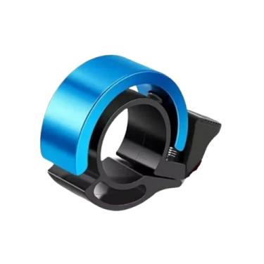 Imagem de Sino de bicicleta de alumínio, buzina de bicicleta mtb, anel de alarme sonoro para segurança, ciclismo, guidão, acessórios de bicicleta(Blue)