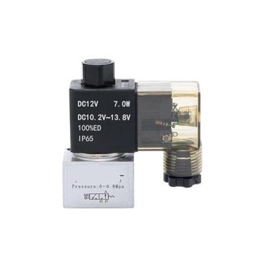 Imagem de 3V2-06-NC 3V2-08-NO Válvula de ação direta 3V206 3V208AB Válvula de inversão de pressão negativa Válvula solenoide de vácuo de alta frequência (Cor: 3V2-06-NO-DC12V)