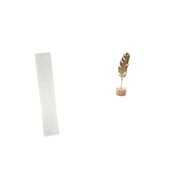 Imagem de Whtkoph Escultura de Folha para Sala de Estar, Luminária de Chão, Ornamento Nórdico Criativo, Figura Abstrata de Folha em Metal, Artesanato para Decoração de