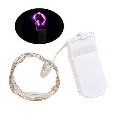 Imagem de Luzes Fadas LED com Fio de Cobre Prateado Lâmpada em Cordoal Caixa Bateria para Presente Centro Mesa Casamento Decoração Festa Flexível IP67 Baixo Con