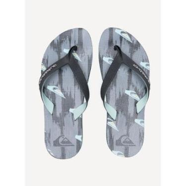 Imagem de Chinelo Quiksilver Layback Rubber Roots Cinza Escuro 43/44-Masculino
