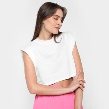 Imagem de Blusa Morena Rosa Cropped Cavada Muscle Tee Feminina-Feminino