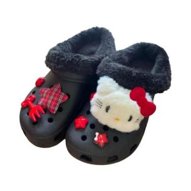 Imagem de Conjunto De Charms De Pelúcia Hello Kitty Para Sapatos, Sandálias, Bol