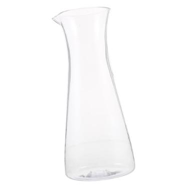 Imagem de Healifty Garrafa de vinho de acrílico transparente pequena para festas, bar em casa, jarra de bebida transparente reutilizável para suco, chá gelado, coquetéis, uísque e muito mais