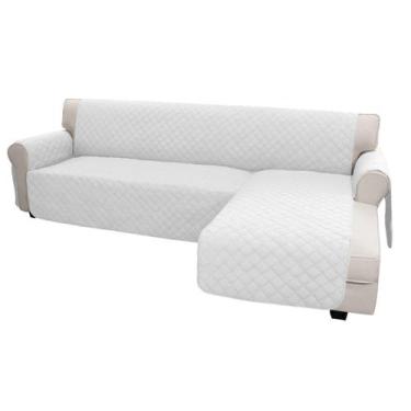 Imagem de Capa de mobiliário Easy-Going L Shape Slipcover G-Large branca