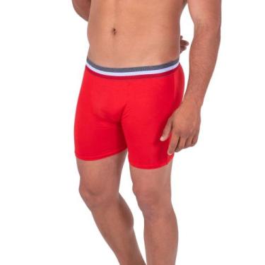 Imagem de Kit C/3 Cueca Boxer Long Leg FIBRA DE BAMBU Box Luxo Confortavel Diret