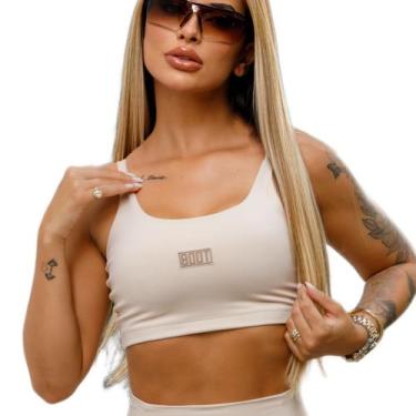 Imagem de Top New Dres Feminino Academia Aeróbico Boot Training Brasil, Nude, P