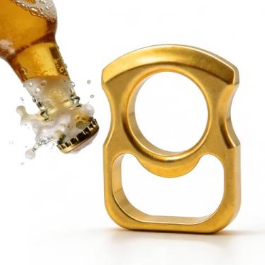 Imagem de Abridor de garrafa de cerveja de metal, abridor de lata de metal polido à mão, chaveiro de liga de zinco artesanal, presentes de cerveja vintage para homens, alta dureza