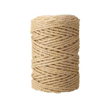 Imagem de YDJIANCAI Corda de sisal natural de gato para substituição de árvore de poste de arranhão, corda de cânhamo para arranhador de gatos, projetos de artesanato de árvores, jardinagem, decoração de casa