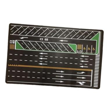 Imagem de Esquirla Tapete de estacionamento em escala 1/64, tapete para maquete de garagem, de mesa em miniatura para diorama, de brincar, adereço fotográfico para