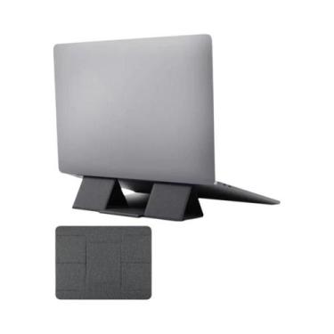 Imagem de Suporte Ajustável E Dobrável Em PU Para Tablets E Laptops De 12,5 a 16