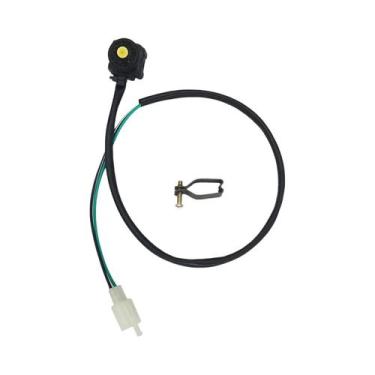 Imagem de Botão De Pressão Vermelho Para Desligar Moto, Quadriciclo E UTV, Monta