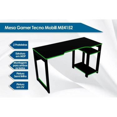Imagem de Mesa Computador Gamer Me4152 Preto-vermelho - Tecno Mobili