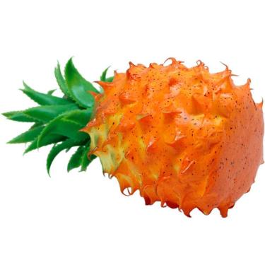 Imagem de Kit 2 Abacaxi Tropical Isopor Enfeite Fruta Artificial 23cm