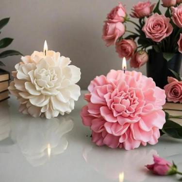 Imagem de Molde De Vela Em Forma De Flor De Hibisco Com Base Plana Transparente,