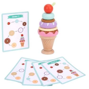 Imagem de Brinquedo Didático Montando Sorvete Tk886 12 Peças