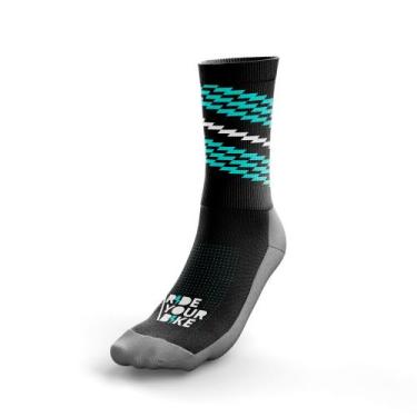 Imagem de Meia De Ciclismo Compressão Ride Pith Mtb, Azul, 38 ao 44