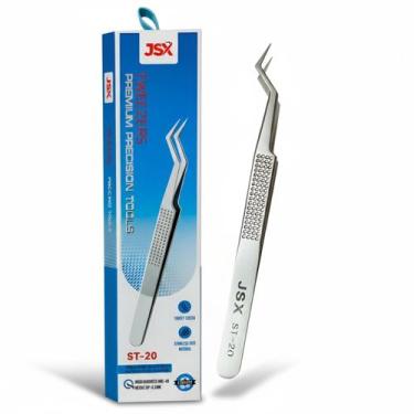 Imagem de Pinça de Ponta Curva Profissional de Precisão e Posicionamento JSX ST2