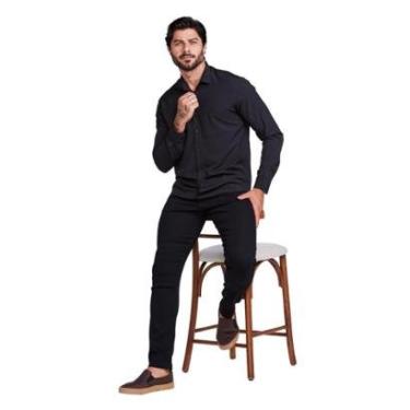 Imagem de Camisa Social Masculina Manga Longa-Masculino