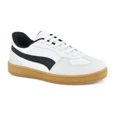 Imagem de Tênis Feminino Godiva Branco Estilo Casual Cadarço -, Branco, 38