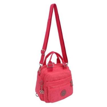 Imagem de Bolsa Mochila Feminina Transversal Mão Ombro Costas Reforçada Resistente Pequena Menina...