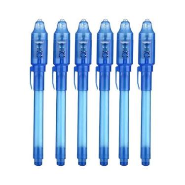 Imagem de Conjunto De Canetas De Tinta Invisível 4-12pcs Com Luz UV, Marcador Má