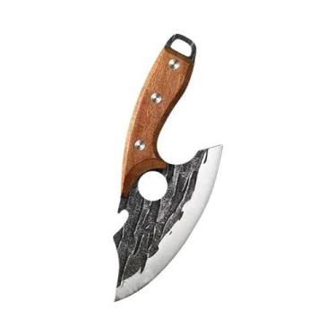 Imagem de Faca De Chef Profissional Em Aço Inoxidável Forjada À Mão, Cutelo Para