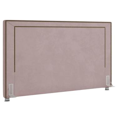 Imagem de Cabeceira Cama Box Casal Queen 160cm Mali Z37 Veludo Rosê - Mpozenato