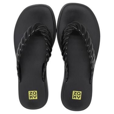 Imagem de Chinelo De Dedo Plataforma Feminino Baixo Moderno Zaxy Rope