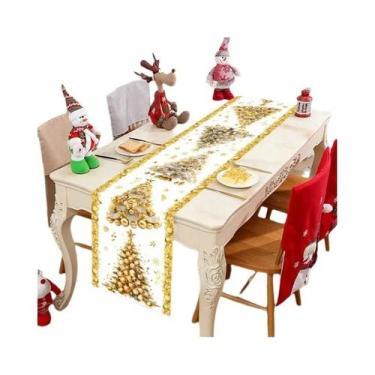 Imagem de Caminho De Mesa De Natal, Decoração Para Casa, Decoração De Mesa De Na