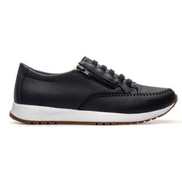 Imagem de Sapatênis Feminino Conforto Casual Premium Urbano - Fork, Preto, 41