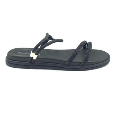 Imagem de Sandália Beira Rio Papete Calce Fácil Preta 8488113-Feminino