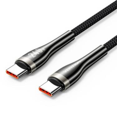 Imagem de Cabo Carregador Usb-c P/ Tipo C 2m PD 3.1 240w 5a Vention - Bbacomerci