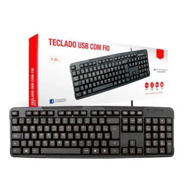 Imagem de Teclado Para Pc e Notebook Com Fio Conexão Usb Original - Bmax