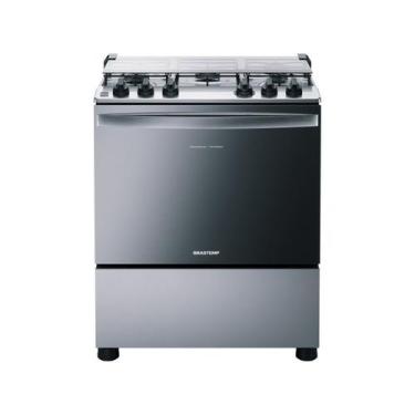 Imagem de Fogão5 Bocas Brastemp Automático BFS5NCRUNA Inox, Cinza, Bivolt