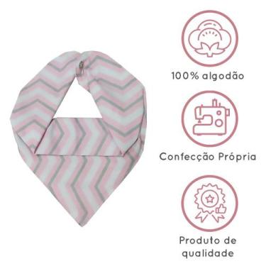 Imagem de Babador Bandana Bebe Menina Suedine liso Alimentação e Acessorio Fotos