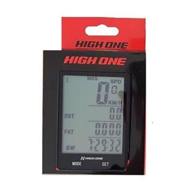 Imagem de Ciclo Computador High One 20 Funções com Luz Preto