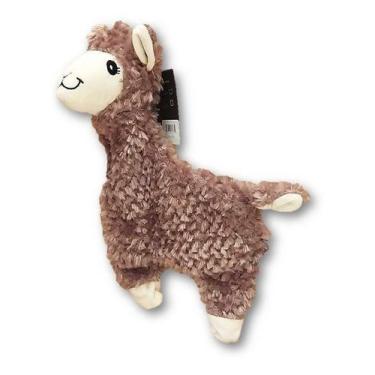 Imagem de Brinquedo Pelúcia pet grande Alpaca lhama Sonoro Nandog, Marrom