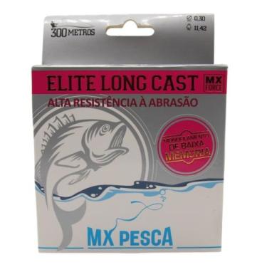 Imagem de Linha Monofilamento Elite Long Cast Rosa 300m 0,30 - mx pesca