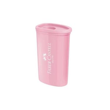 Imagem de Apontador Faber Castell Triangular Com Depósito, Rosa