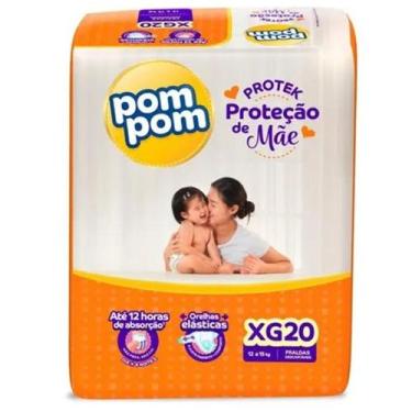 Imagem de Fralda pompom protek protecao de mae jumbo xg 20 unidades