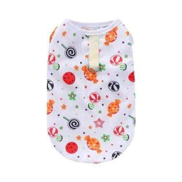 Imagem de Colete Refrescante De Verão Para Pets: Roupa Macia De Desenho Animado 