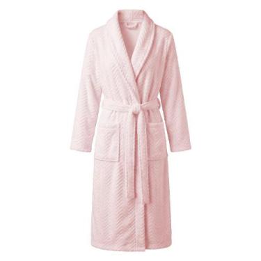 Imagem de Roupão Feminino Cloud P Rosa Microfibra Wolff