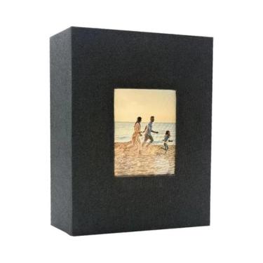 Imagem de Álbum De Fotos Grande Em Linho Com 200, 300, 600 Bolsos Para Fotos 4x6